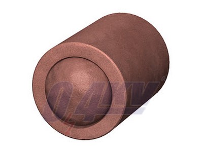 csőhéj Ø78x100mm, piros 