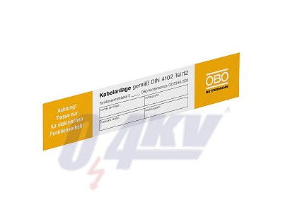 Jelölőtábla funkciótartáshoz 250x43mm, PVC 