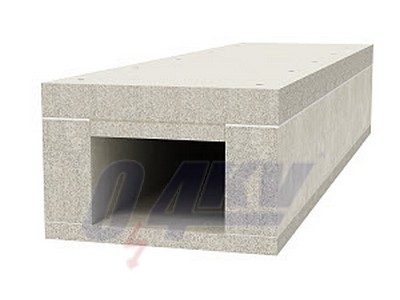 tűzvédelmi csatorna, I120/E90 105x160, szürke 