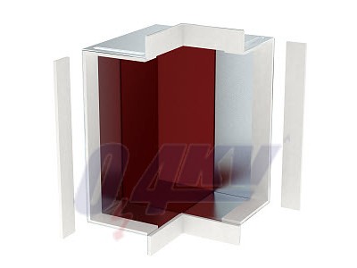 Külső sarokelem fal és mennyezeti szereléshez 100x250, St, FS 