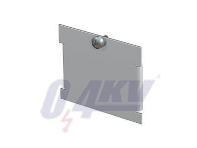 MTU vakfedél szerlvénytartóhoz 62x66x4,5, St, FS, fekete, 9005 