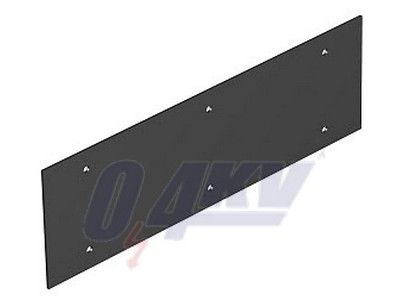 fedlap 284x88mm, PVC, grafitszürke, 9011 