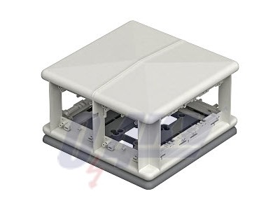 Telitank 225x225x125, PA, világos- szürke, 7035 