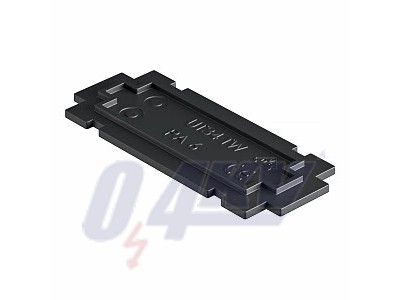 Elválasztófal UT34-hez 72x29x4, PA, grafitszürke, 9011 