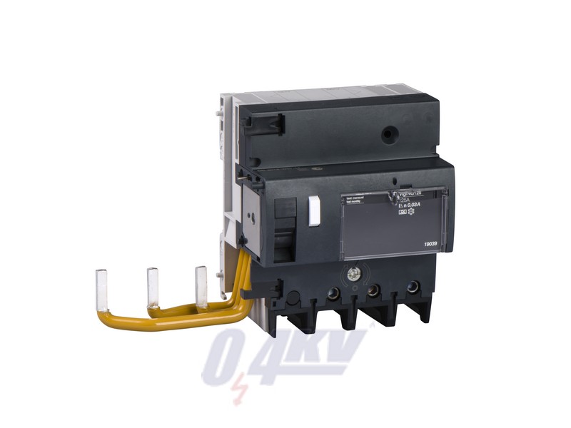 Vigi NG125 áram-védőkioldó, AC osztály, 3P, 63A, 300mA