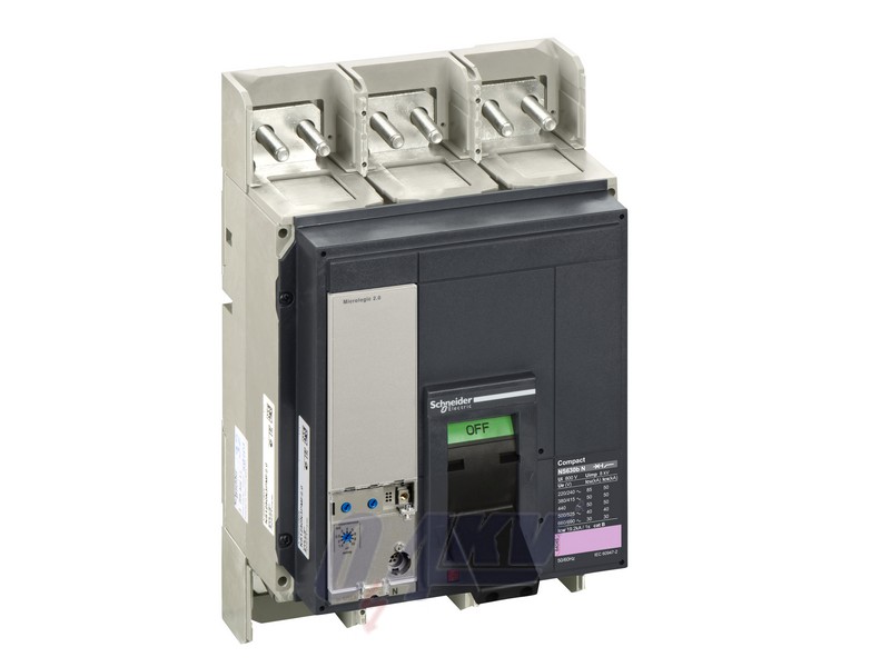 NS 630b N 3P fix kézi vezérlésű készülék mellső csatlakozás Micrologic 2.0