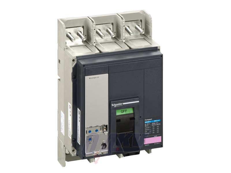 NS 800 L 3P fix kézi vezérlésű készülék mellső csatlakozás Micrologic 2.0