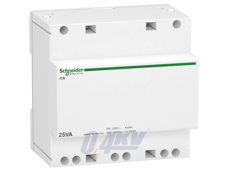 ACTI9 Biztonsági transzformátor 25VA 230VAC 12-24VAC