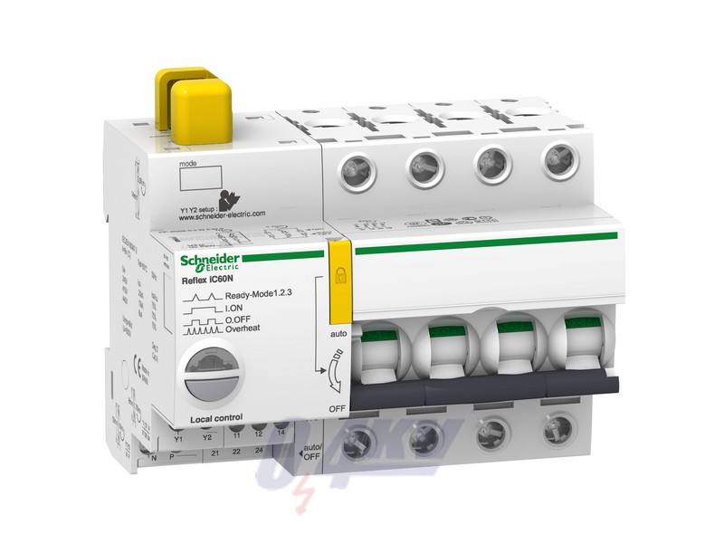 ACTI9 Reflex iC60N beépített megszakító vezérlés, 4P, B, 16A