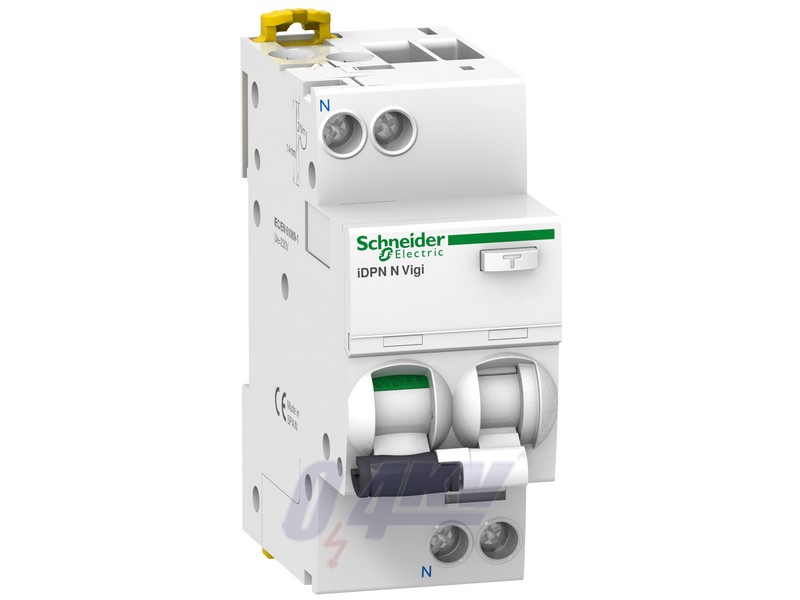 ACTI9 iDPNN Vigi áramvédős kismegszakító, A osztály, 1P-N, C, 32A, 30mA