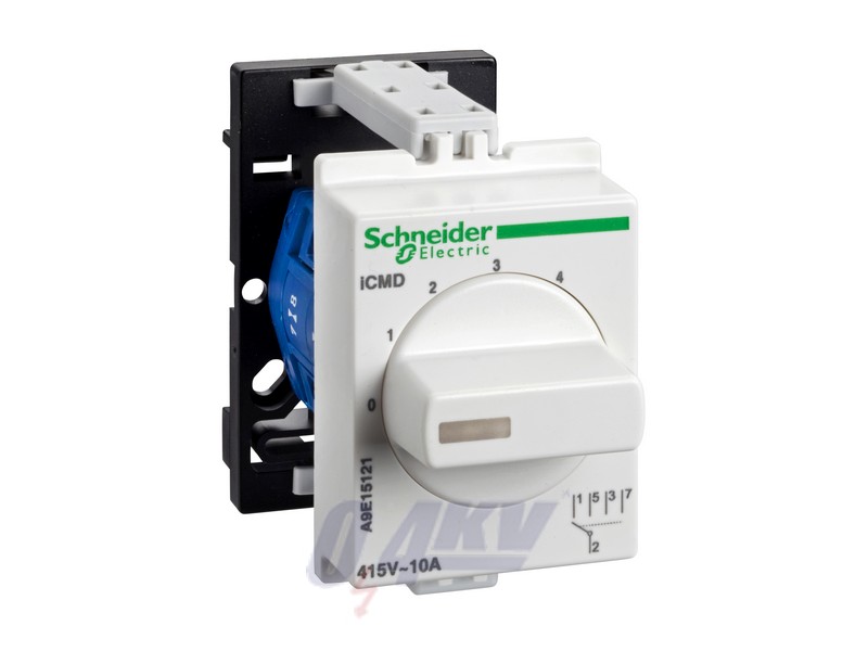 ACTI9 iCMD DIN sínes választókapcsoló, 4 csatornás, 10A, 2P, U 415VAC