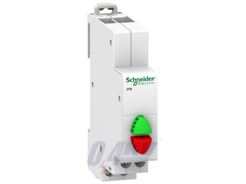 ACTI9 iPB dupla nyomógomb, 1NC 1NO, zöld-piros