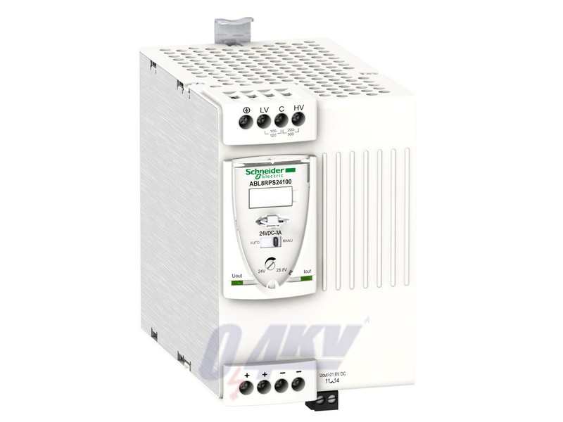 Phaseo ABL8 tápegység, 1f-2f, 230-400VAC/24VDC, 10A, DIN sínre szerelhető