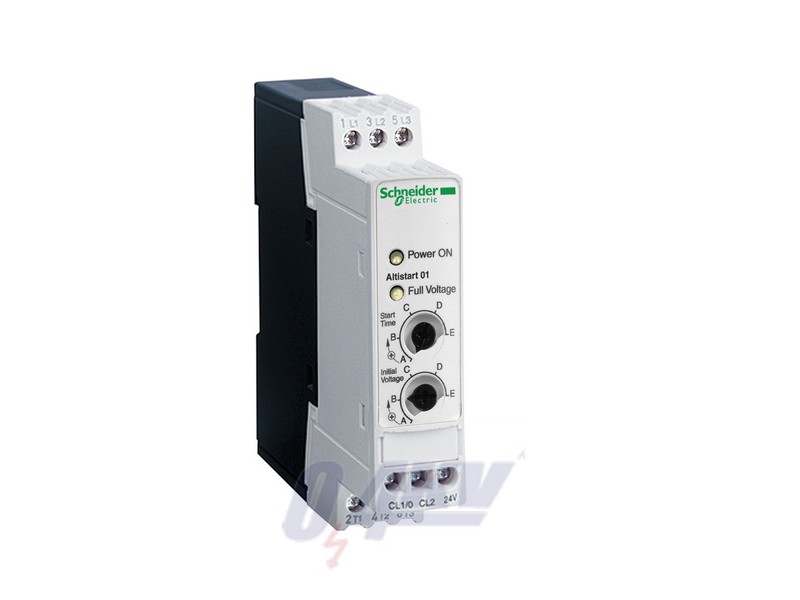 Altistart 01 lágyindító, 1f-230VAC-6A-0,75kW / 3f-400VAC-6A-3kW, 1 vezérelt fázis