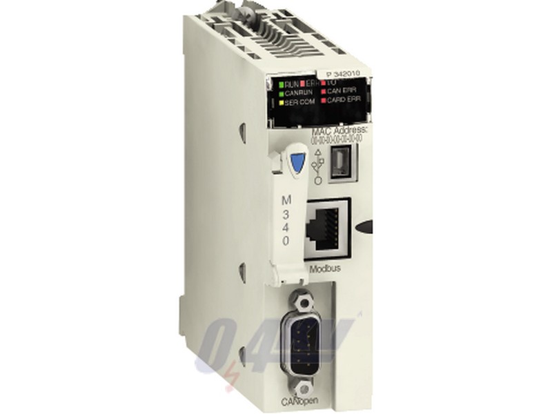 Modicon M340 processzor, L2, Modbus, CANopen