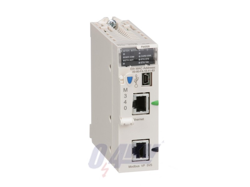 Modicon M340 processzor, L2, Modbus, Modbus TCP/IP / Ethernet IP