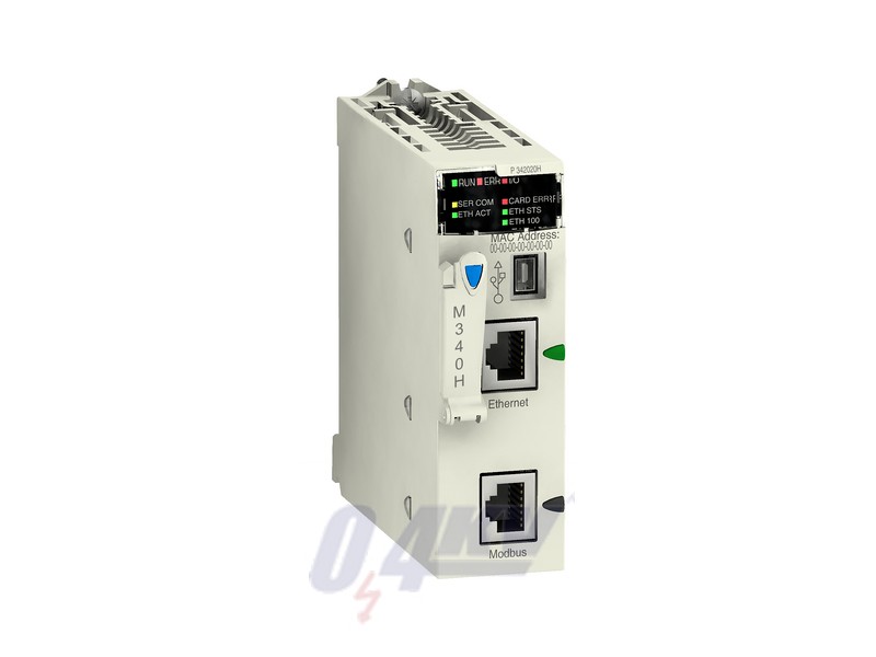 Modicon M340 processzor, L2, Modbus, Modbus TCP/IP / Ethernet IP, megerősített
