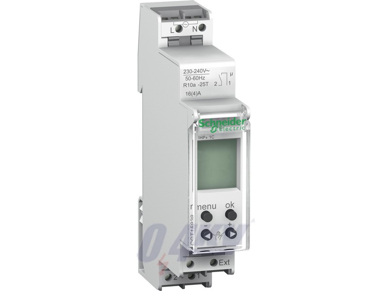 ACTI9 IHP+1c 18mm digitális időkapcsoló, héttárvilágítással