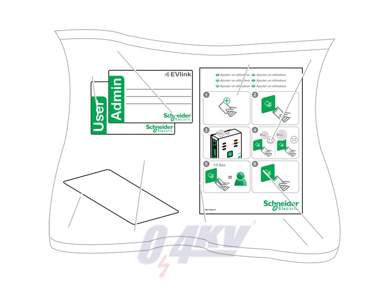 Evlink - RFID kártya 10 db/csomag