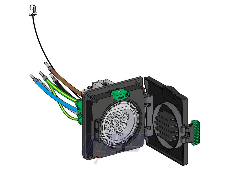 EVlink csere aljzat T2 WALLBOX STD 1 fázis IEC