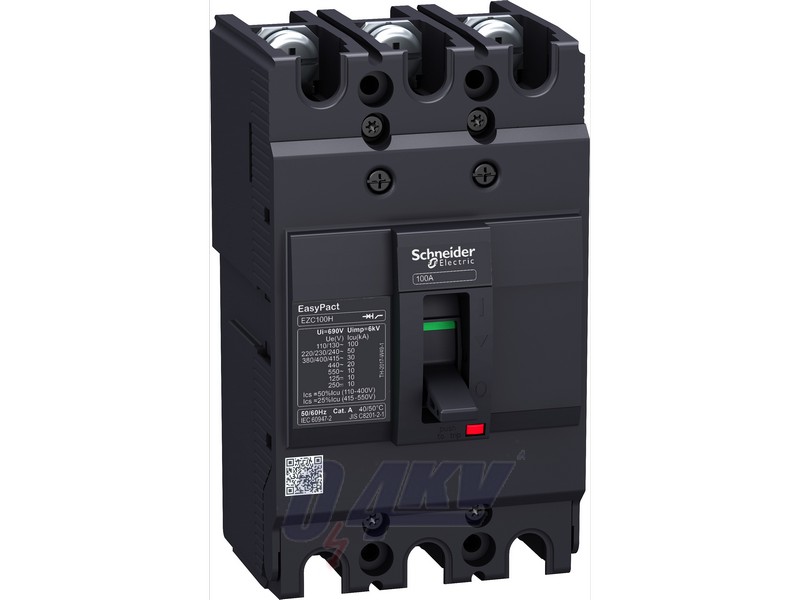 EZC100F 3P 10kA/400V megszakító 60A