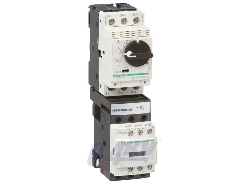 Komplett motorindító, 2-es típusú koordináció, 9…14A