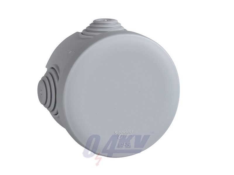 MUREVA Falon kívüli kötődoboz, kerek, 65x40, IP55, szürke