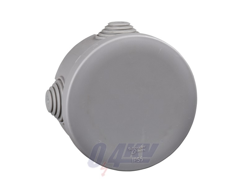 MUREVA Falon kívüli kötődoboz, kerek, 80x40, IP55, szürke