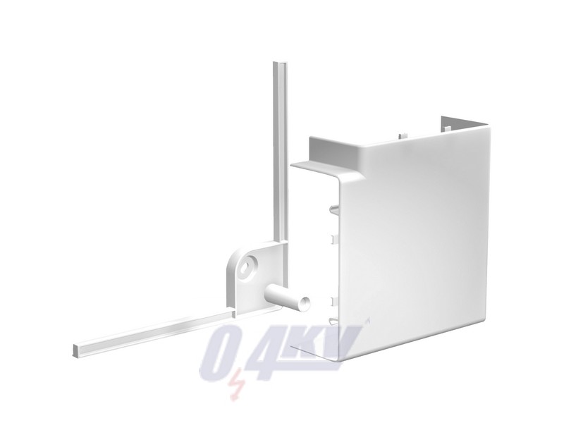 OPTILINE 45 kanyarelem 90°, 75x55 mm, műanyag, polárfehér