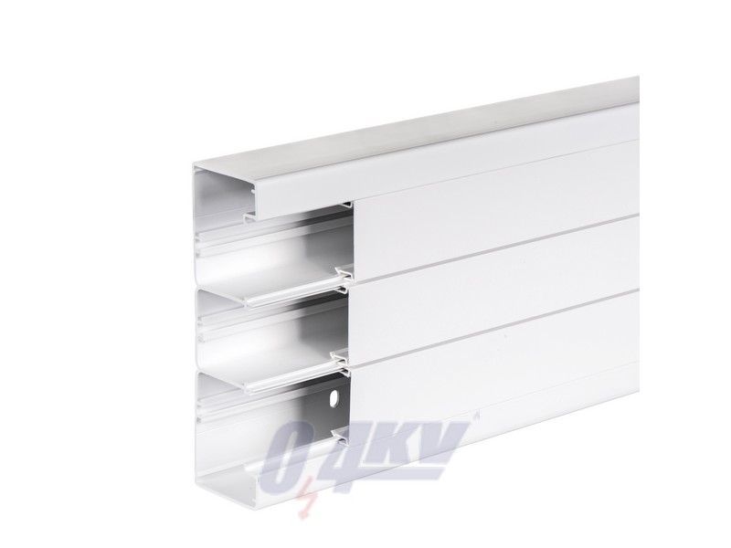 OPTILINE 45 kábelcsatorna fedéllel 185x55 mm, műanyag, polárfehér