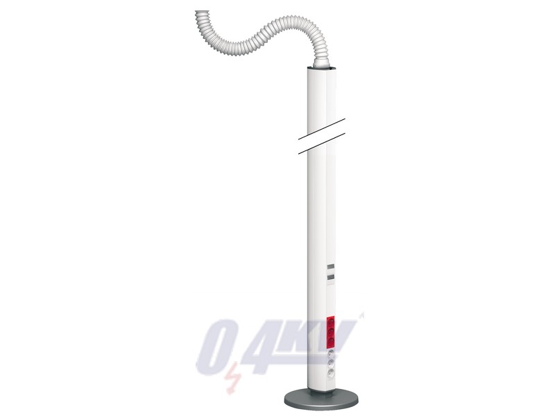 OPTILINE 45 energiaoszlop, szabadon álló, kétoldalas, 2.45 m, polárfehér
