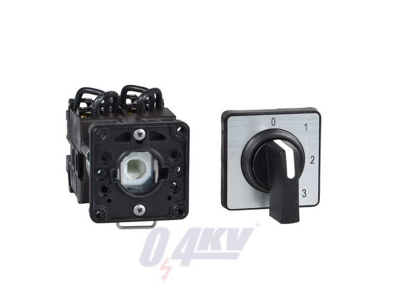 Harmony K komplett bütykös kapcsoló, 12A, Ø22, 6 fokozatú +0 voltmérő