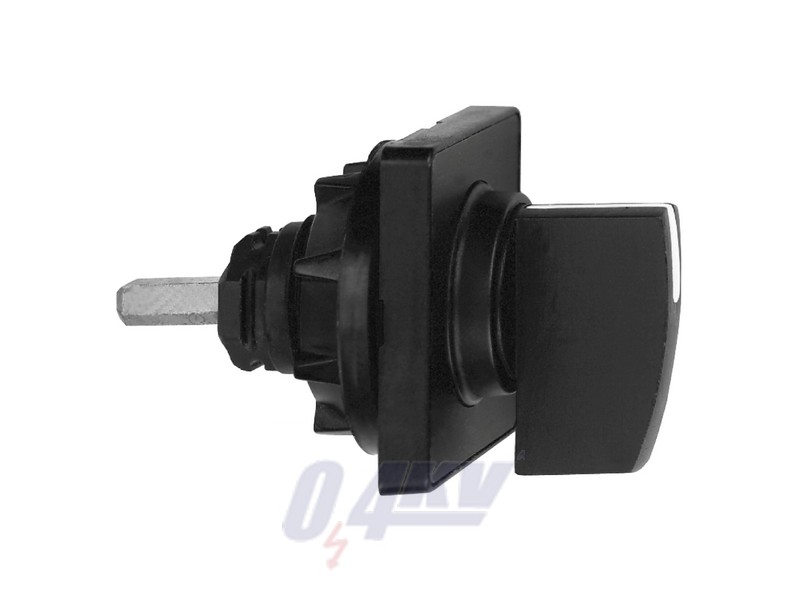 Harmony K bütykös kapcsoló működtető fej 45 x 45 mm-fekete színű-fekete kar - üres:gravírozáshoz előkészít.