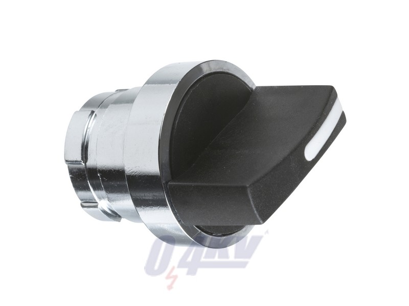 Harmony K bütykös kapcsoló működtető fej with bezel Ø 28.5 mm, fém - fekete standard kar