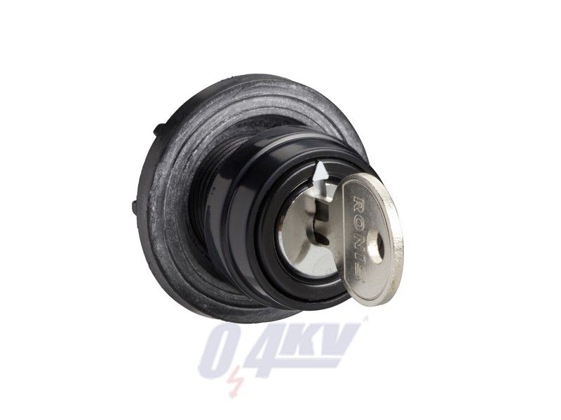 Harmony K bütykös kapcsoló működtető fej 45 x 45 mm - fémszínű - kulcs - üres:gravírozáshoz előkészítve