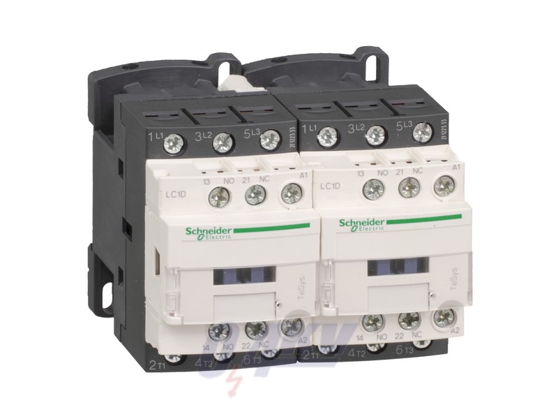 AC irányváltó, 4kW/9A (400V, AC3), csavaros csatlakozás, 1Z+1NY