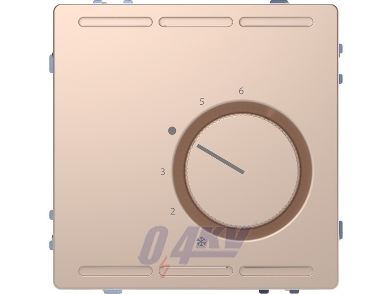 MERTEN Szobatermosztát, váltóérintkezős, 250 V AC, 5 A, D-Life, pezsgő