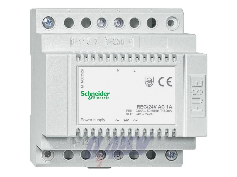 Merten-KNX Tápegység REG, AC 24 V/1 A