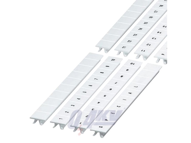 Pattintható jelölő, 10 karakteres (1-10-ig), 10 mm széles, fehér