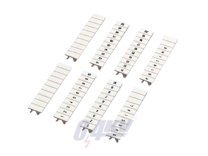 Pattintható jelölő, 10 karakteres (1-10-ig), 5 mm széles, fehér