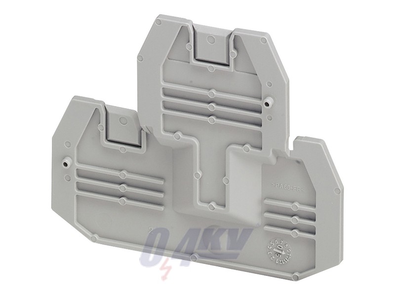 Véglap 2,2 mm csavaros kétszintű sorkapocshoz 1x1 csatlakozás 2,5-4 mm2
