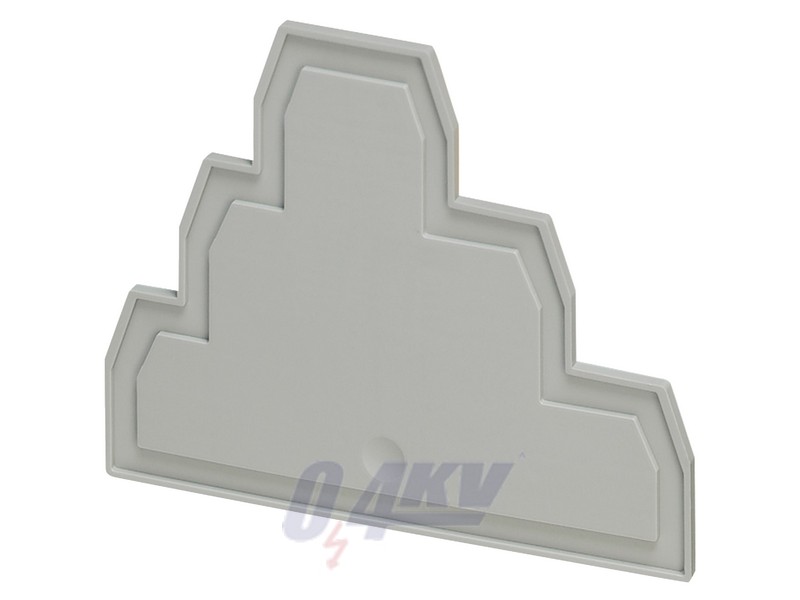 Véglap 2,2 mm csavaros háromszintes sorkapocshoz 1x1 csatlakozás 2,5 mm2