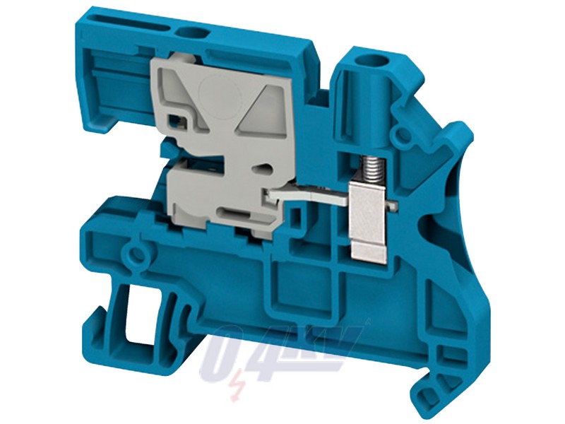 Csavaros egyszintes n-bontókapocs 1x1 csatlakozás 6,2 mm 4 mm2 32A-es kék