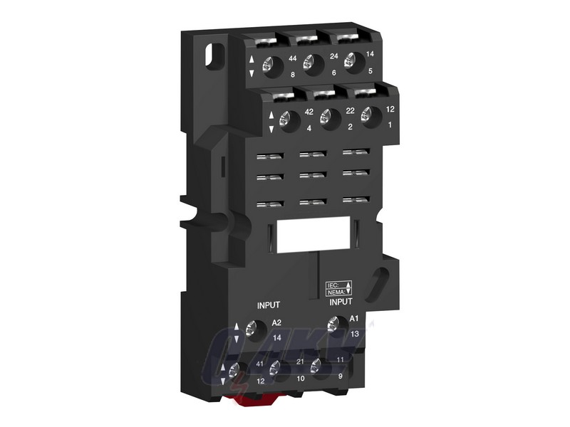 Zelio foglalat, RPM3*** teljesítményreléhez, 3CO, vegyes elrendezésű, csavaros