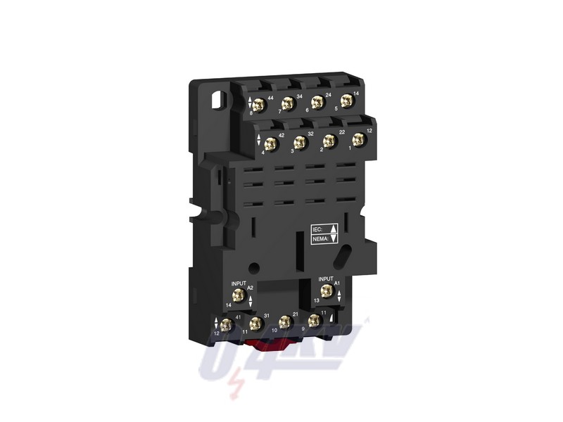 Zelio foglalat, RPM4*** teljesítményreléhez, 4CO, vegyes elrendezésű, csavaros