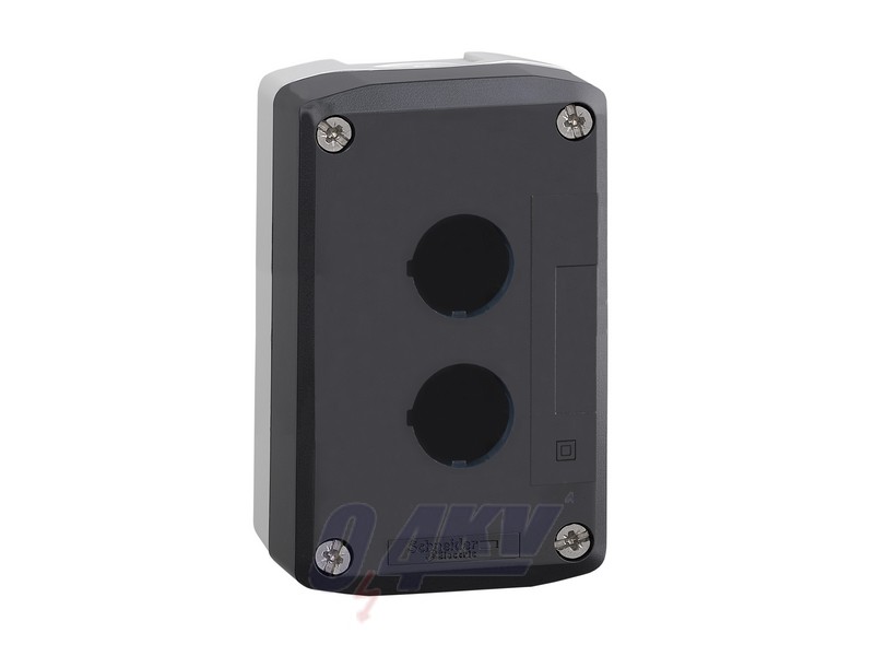 Harmony XALD nyomógomb tokozat, üres, 2 kivágás