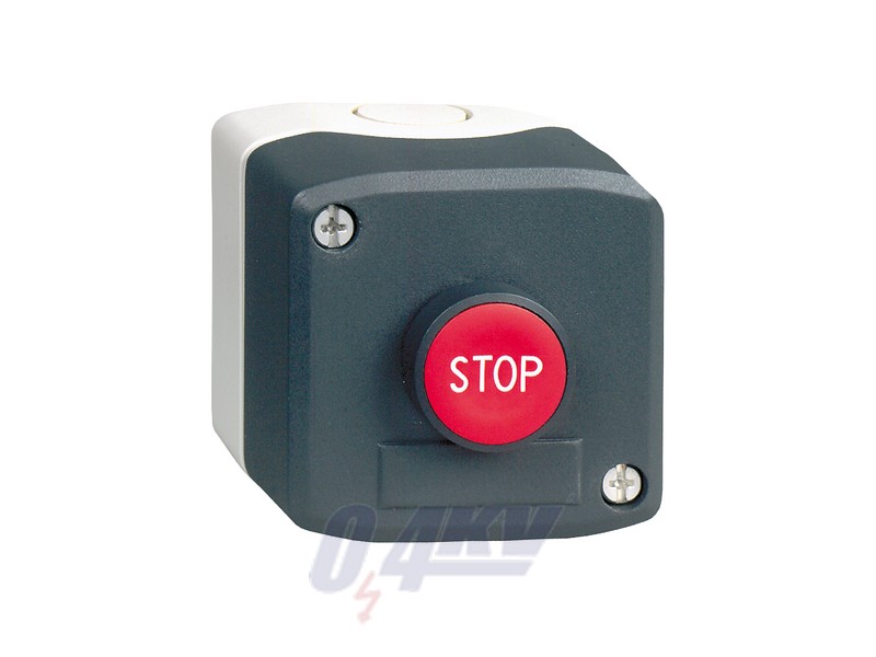 Harmony XALD tokozott nyomógomb, 1NC, 1 piros nyomógomb, 