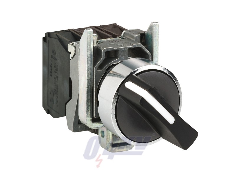 Harmony komplett fém választókapcsoló, Ø22, 2 állású visszatérő, 1NO