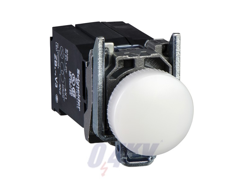 Harmony komplett fém LED jelzőlámpa, Ø22, 400VAC, fehér