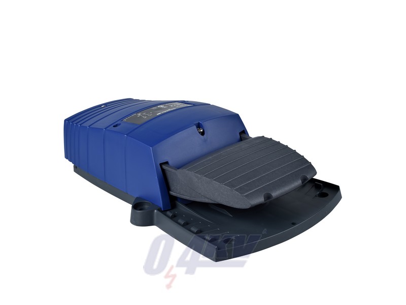 Harmony XPE lábkapcsoló, 1 fokozatú, 1NO+2NC, védeőtető nélkül, műanyag, kék